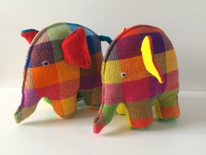 fairtrade kapok elephant toy